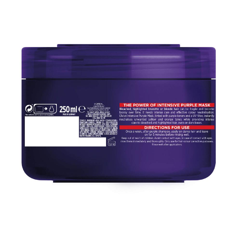 Lookfantastic L'Oréal Elvive Colour Protect Anti-Messington Lila Maske 250 ml