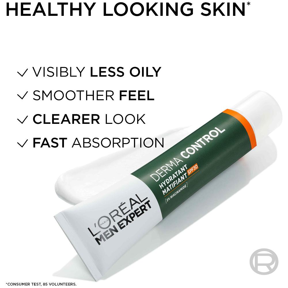 Lookfantastic L'Oréal Men Expert Derma Control Oil Moisturiser With SPF30 + 2% Niacinamide 40ml