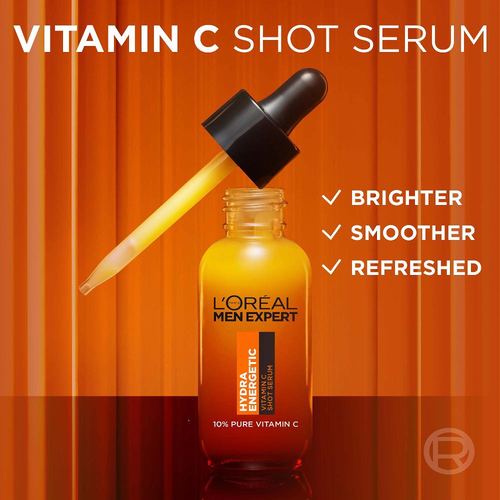 Lookfantastic L'Oréal Men Expert Hydra Energetic 10 % Reines Vitamin C-Serum 30 ml