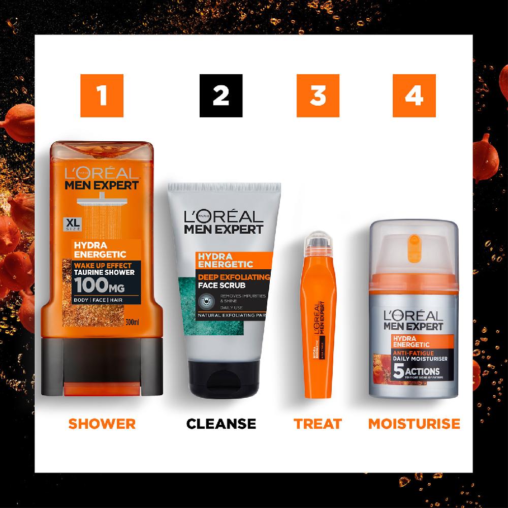Lookfantastic L'Oreal Men Expert Hydra Energetic Tiefenpeeling Gesichtspeeling 100 ml