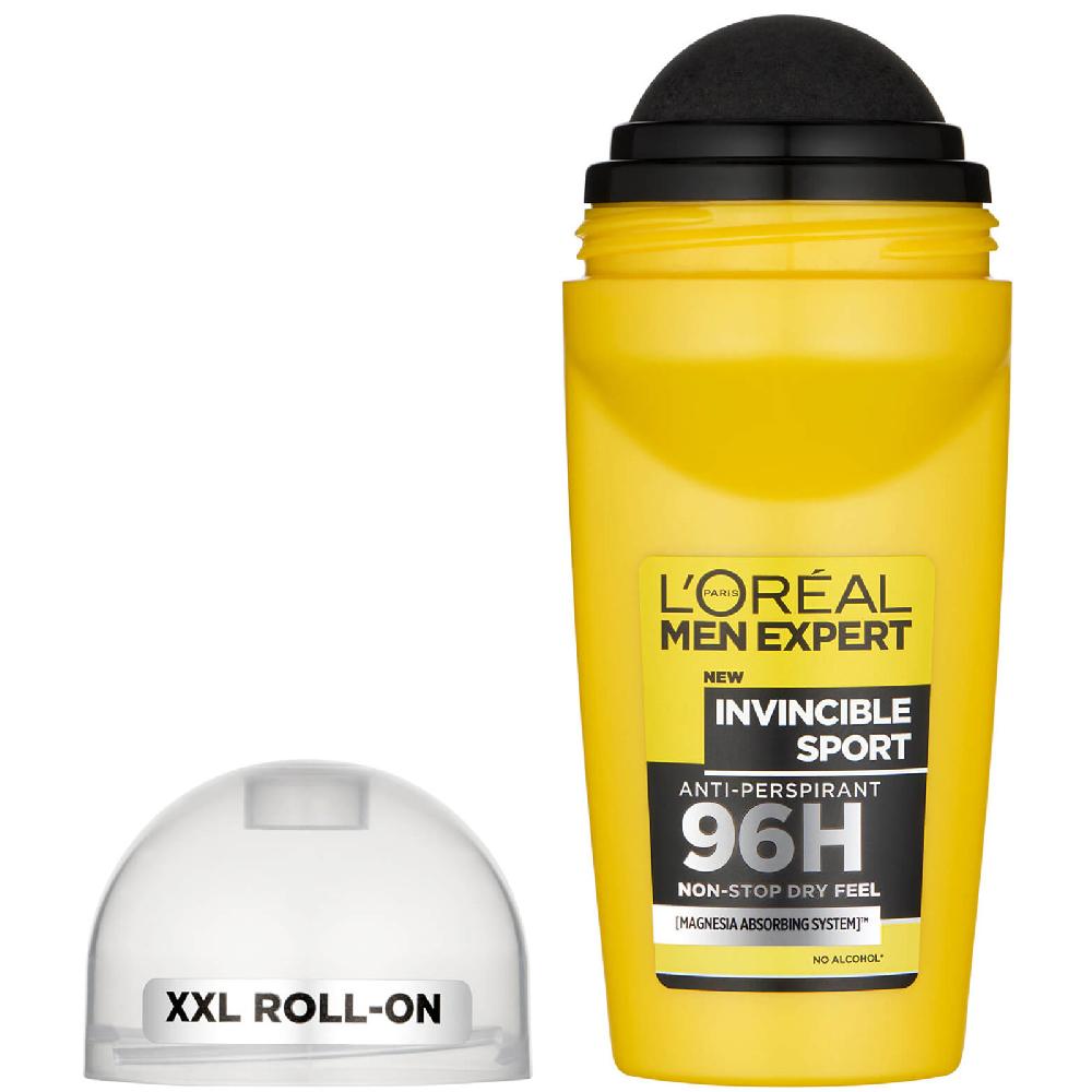 lookfantastic L'Oréal Men Expert Invincible Sport 96H Roll-On Anti-Transpirant Deodorant 50 ml