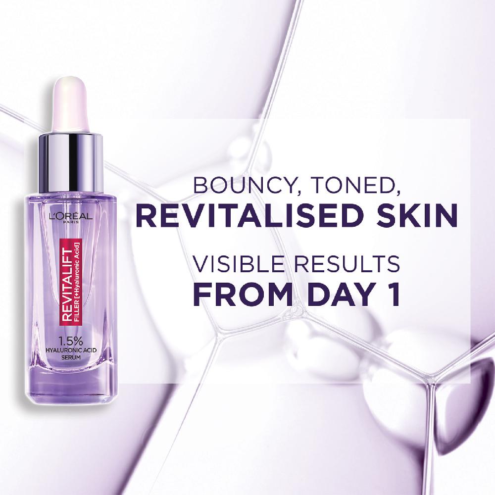 Lookfantastic L'Oréal Paris 1 5 % Hyaluronsäure Revitalift Filler-Serum 30 ml