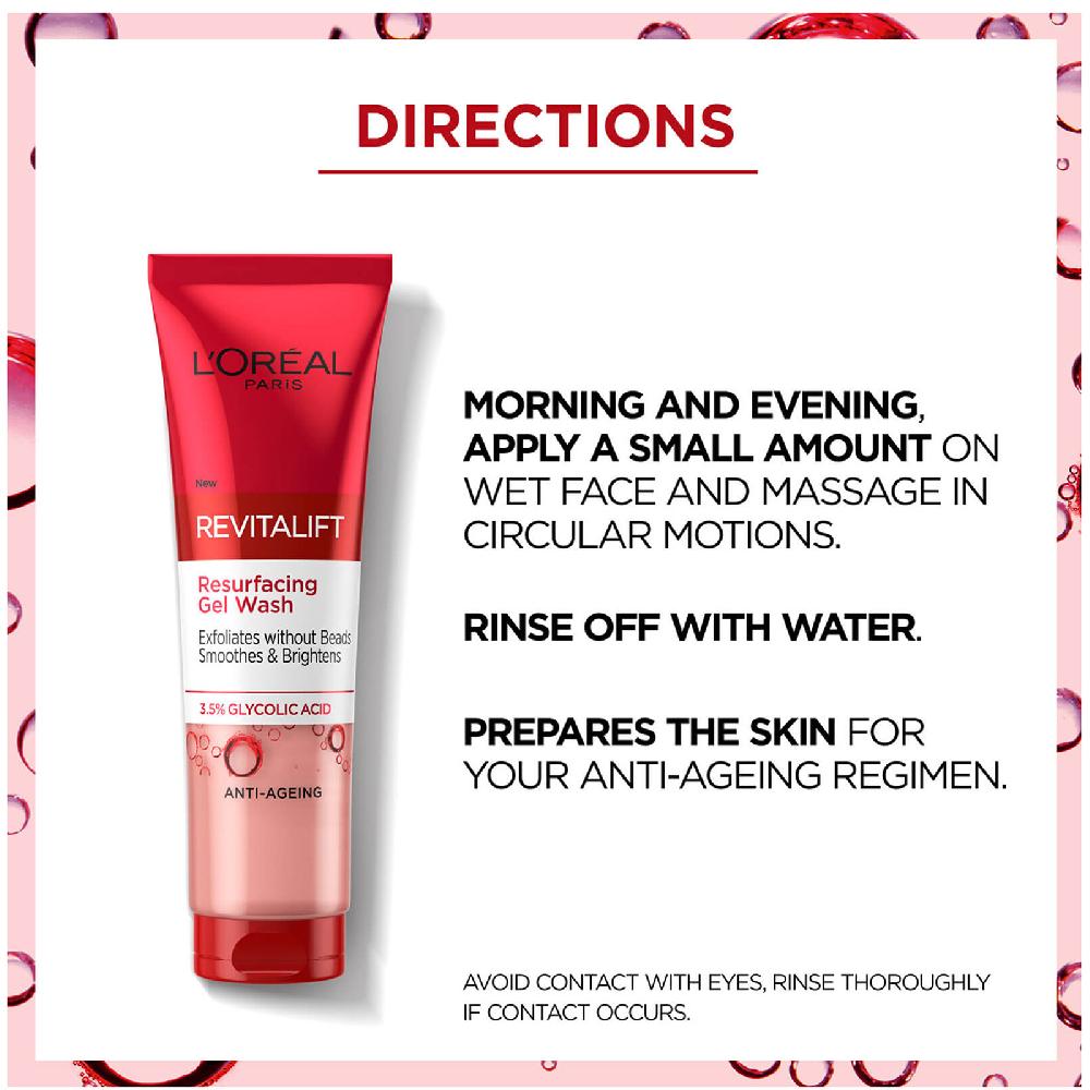 Lookfantastic L'Oréal Paris 3 5 % Glykolsäure-Reinigungsgel-Waschlotion 150 ml