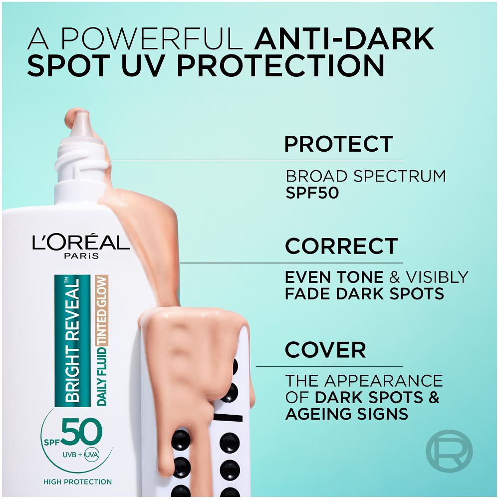 Lookfantastic L'Oréal Paris Daily Fluid Tinted Glow SPF 50+ 50ml (Various Shades)