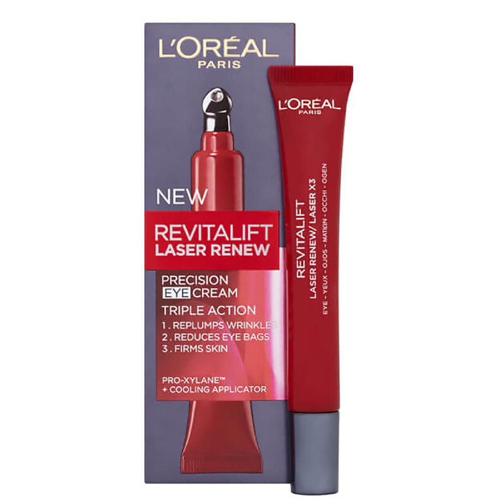 lookfantastic L'Oreal Paris Dermo Expertise Revitalift Laser Renew Precision Eye Cream - Triple Action (15ml)