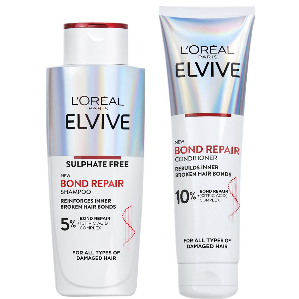 lookfantastic L’Oréal Paris Elvive Bond Repair Shampoo and Conditioner Bundle For Damaged Hair