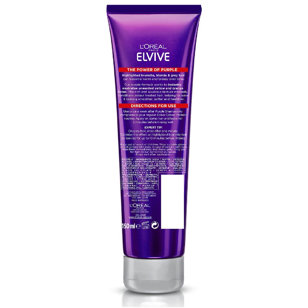 Lookfantastic L'Oréal Paris Elvive Colour Protect Anti-Messington Lila Spülung 150 ml