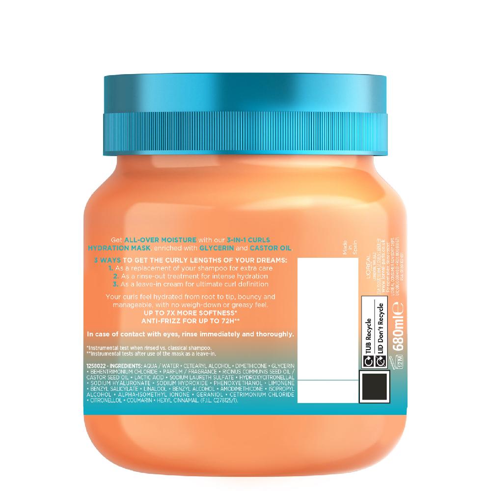 Lookfantastic L'Oréal Paris Elvive Dream Lengths 3-in-1-Locken-Feuchtigkeitsmaske 200 ml