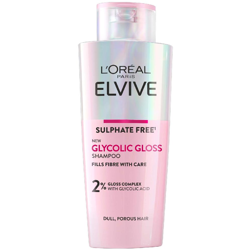 lookfantastic L'Oréal Paris Elvive Glykol-Glanz-Shampoo ohne Sulfat für Stumpfes Haar 200 ml