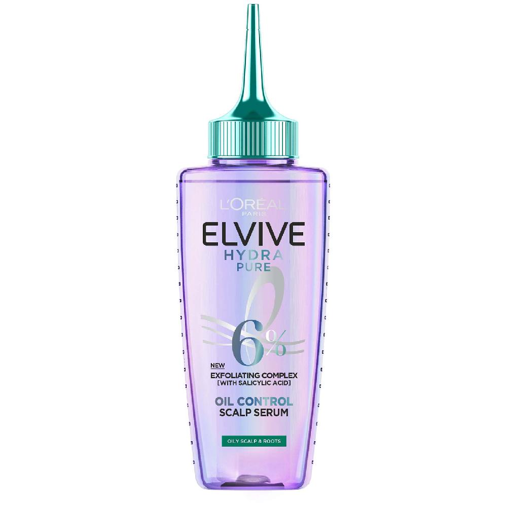lookfantastic L'Oréal Paris Elvive Hydra Pure Pre-Shampoo Peeling-Kopfhautserum mit Salicylsäure für Fettige Kopfhaut und Wurzeln 102 ml