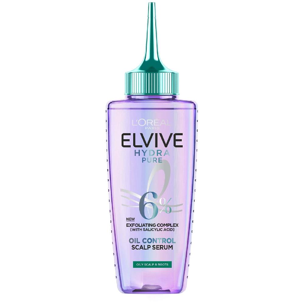 Lookfantastic L'Oréal Paris Elvive Hydra Pure Scalp Serum Shampoo And Conditioner Set For Oily Roots And Dehydrated Lengths