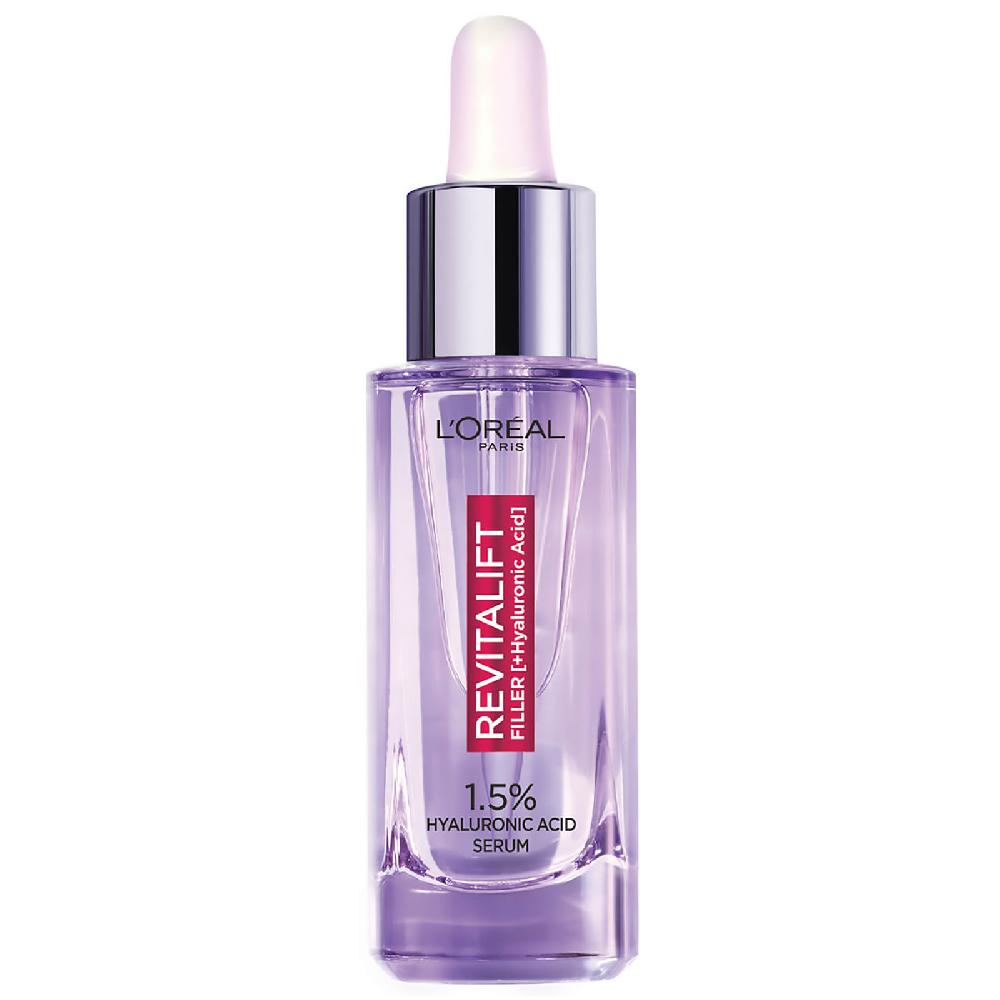 Lookfantastic L'Oréal Paris Exclusive Revitalift Filler With 1.5% Hyaluronic Acid Anti-Wrinkle Dropper Serum Duo 2 X 30ml