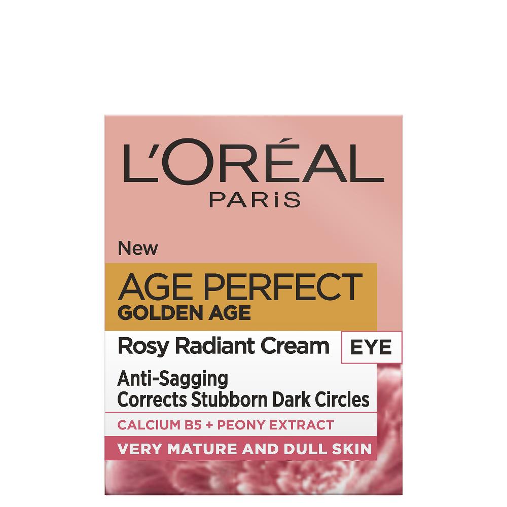 lookfantastic L'Oréal Paris Golden Age Augencreme mit Rosigem Glanz 15 ml