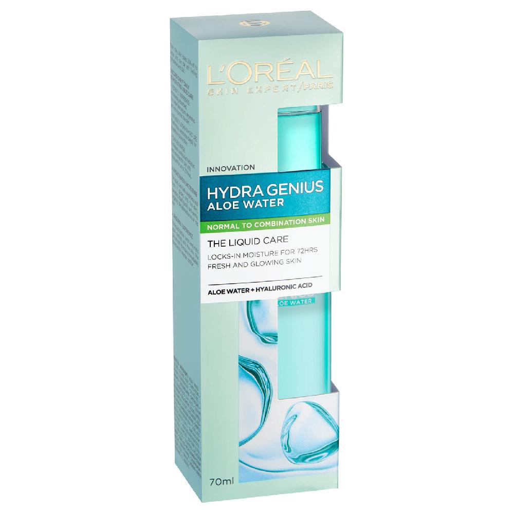Lookfantastic L'Oréal Paris Hydra Genius Liquid Care Moisturiser For Normal Combination Skin 70ml 2 Pack Exclusive