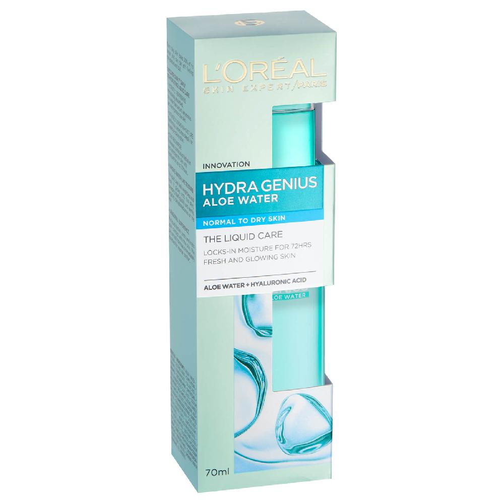 Lookfantastic L'Oreal Paris Hydra Genius Liquid Care Moisturiser Normal Dry Skin 70 ml