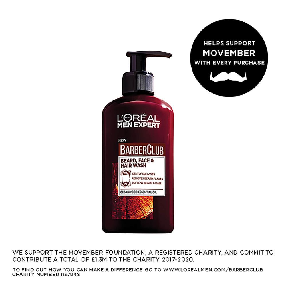 Lookfantastic L’Oréal Paris Men Expert Barber Club Wash 200 Ml