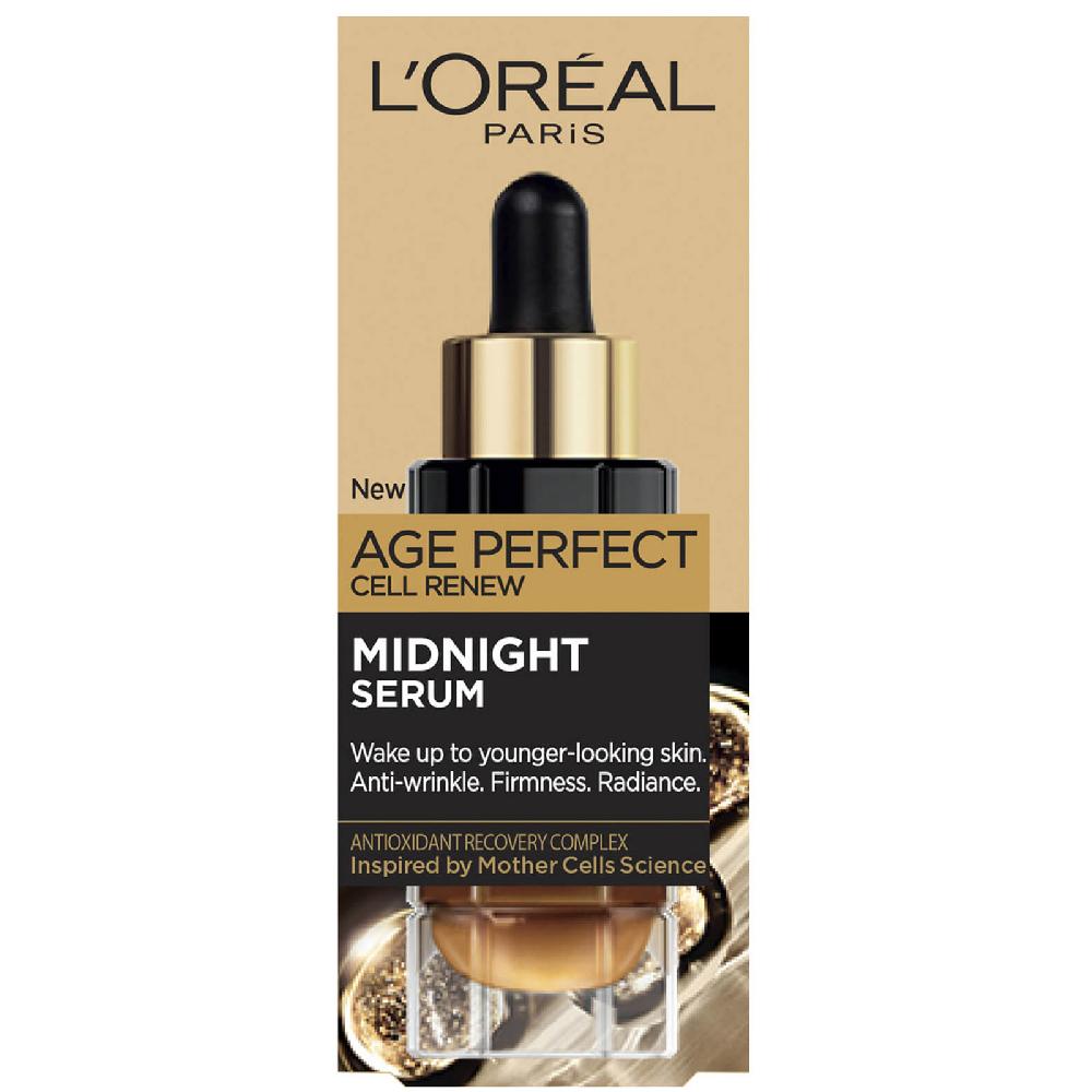 Lookfantastic L'Oreal Paris Midnight Serum Cell Renew Age Perfect Antioxidativer Erholungskomplex Nachtserum 30 ml