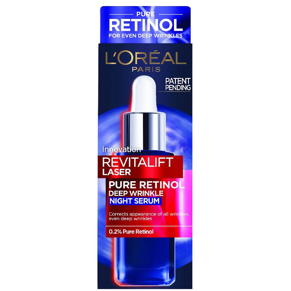 Lookfantastic L'Oréal Paris Pure Retinol Revitalift Laser Nachtserum 30 ml