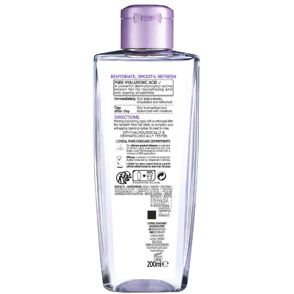 Lookfantastic L'Oréal Paris Revitalift Filler [+ Hyaluronsäure] Gesichts-Toner 200 ml