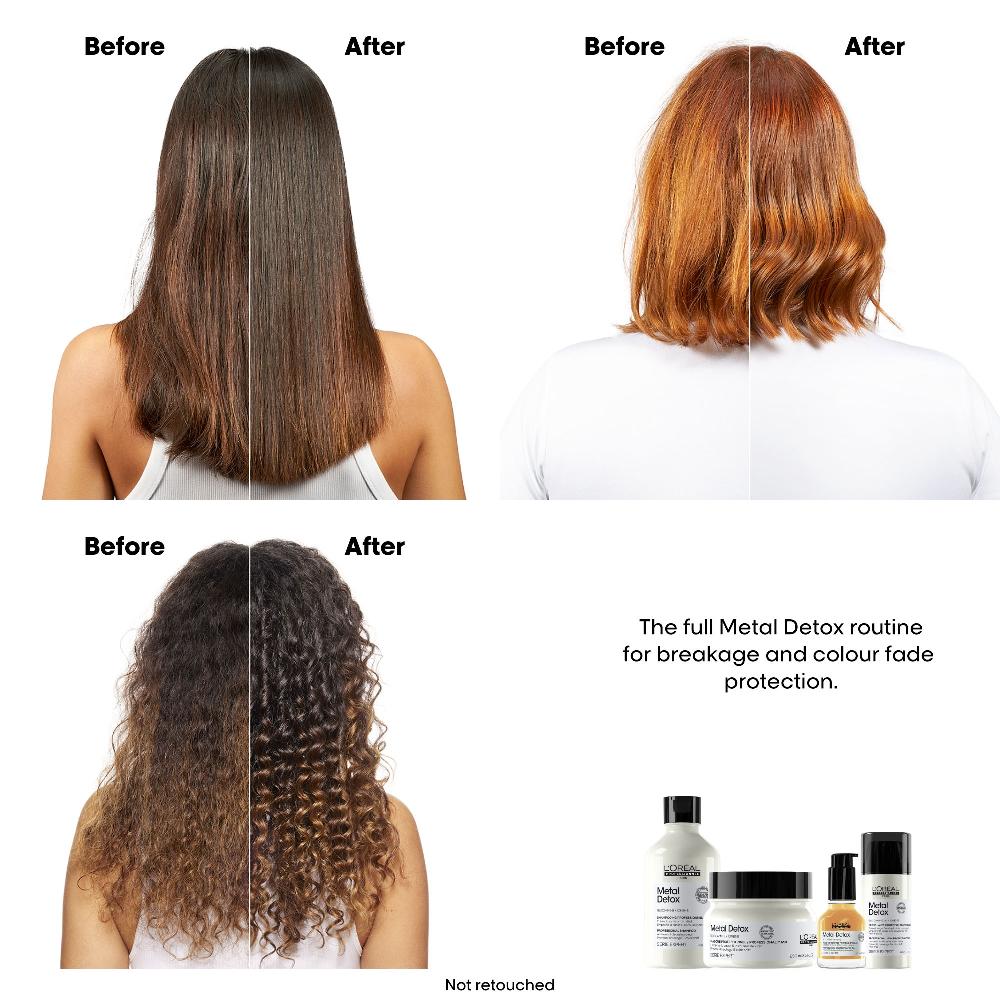 Lookfantastic L’Oréal Professionnel Metal Detox Shampoo 300ml And Refill Pack 500ml For Breakage & Colour Protection