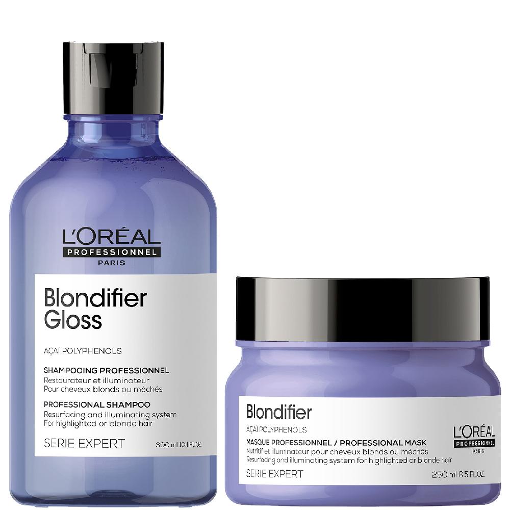 lookfantastic L'Oréal Professionnel Serie Expert Blondifier Gloss Shampoo and Masque Duo