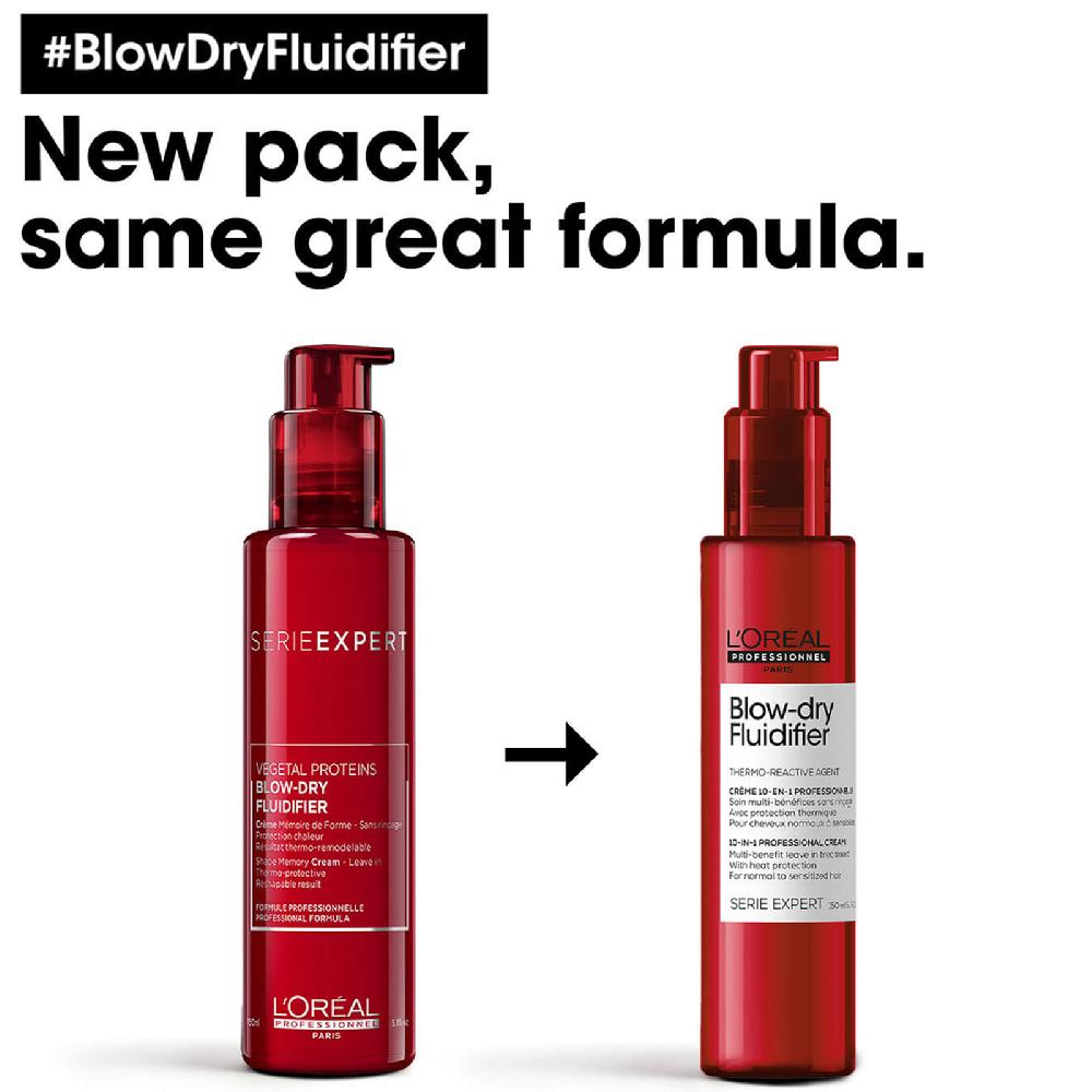 Lookfantastic L'Oréal Professionnel Serie Expert Blow-Dry Fluidifier Multi-Benefit Blow Dry Cream Mit Hitzeschutz 150ml