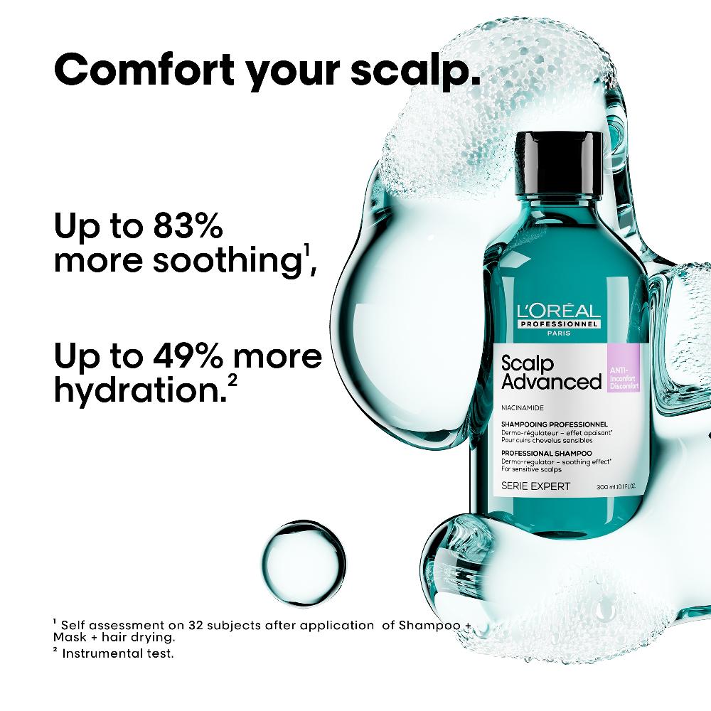 Lookfantastic L'Oréal Professionnel Série Expert Fortschrittliches Hautregulierendes Kopfhaut-Shampoo Gegen Beschwerden 300 ml