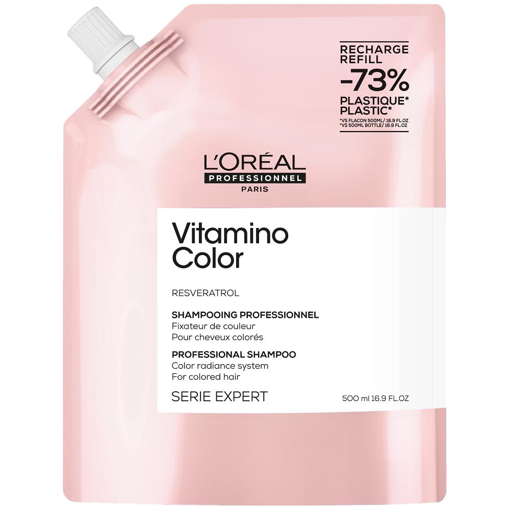lookfantastic L'Oréal Professionnel Vitamino Color Shampoo Refill Pack 500ml for Coloured Hair