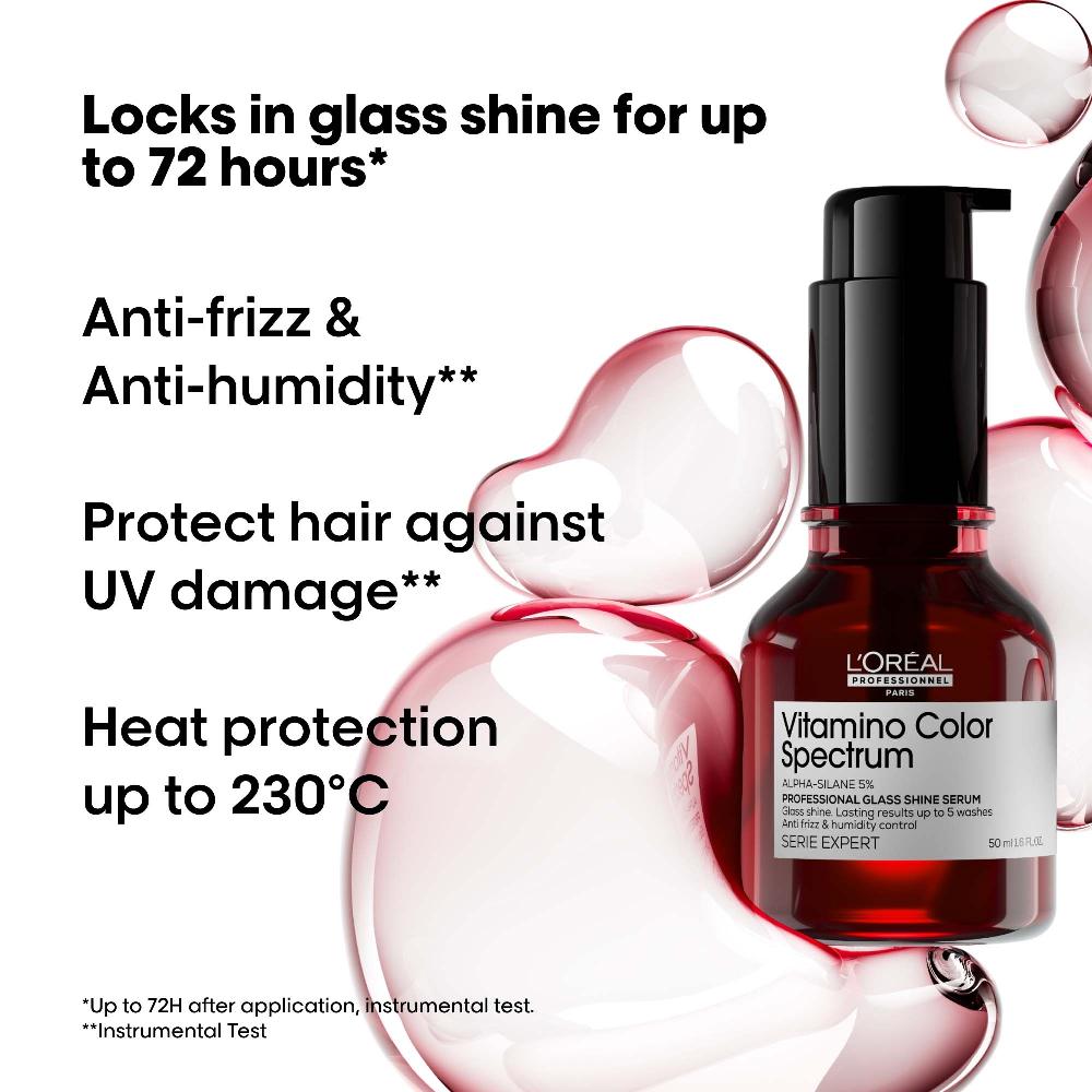 Lookfantastic L'Oréal Professionnel Vitamino Color Spectrum Glass Shine Serum For Coloured Hair 50ml