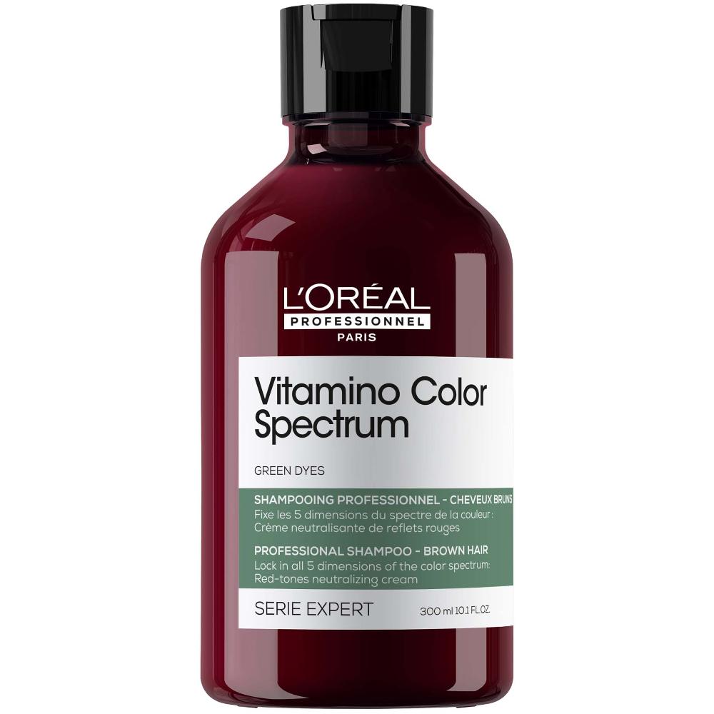 lookfantastic L'Oréal Professionnel Vitamino Color Spectrum Green Tinted Shampoo For Dark Brown Coloured Hair 300ml