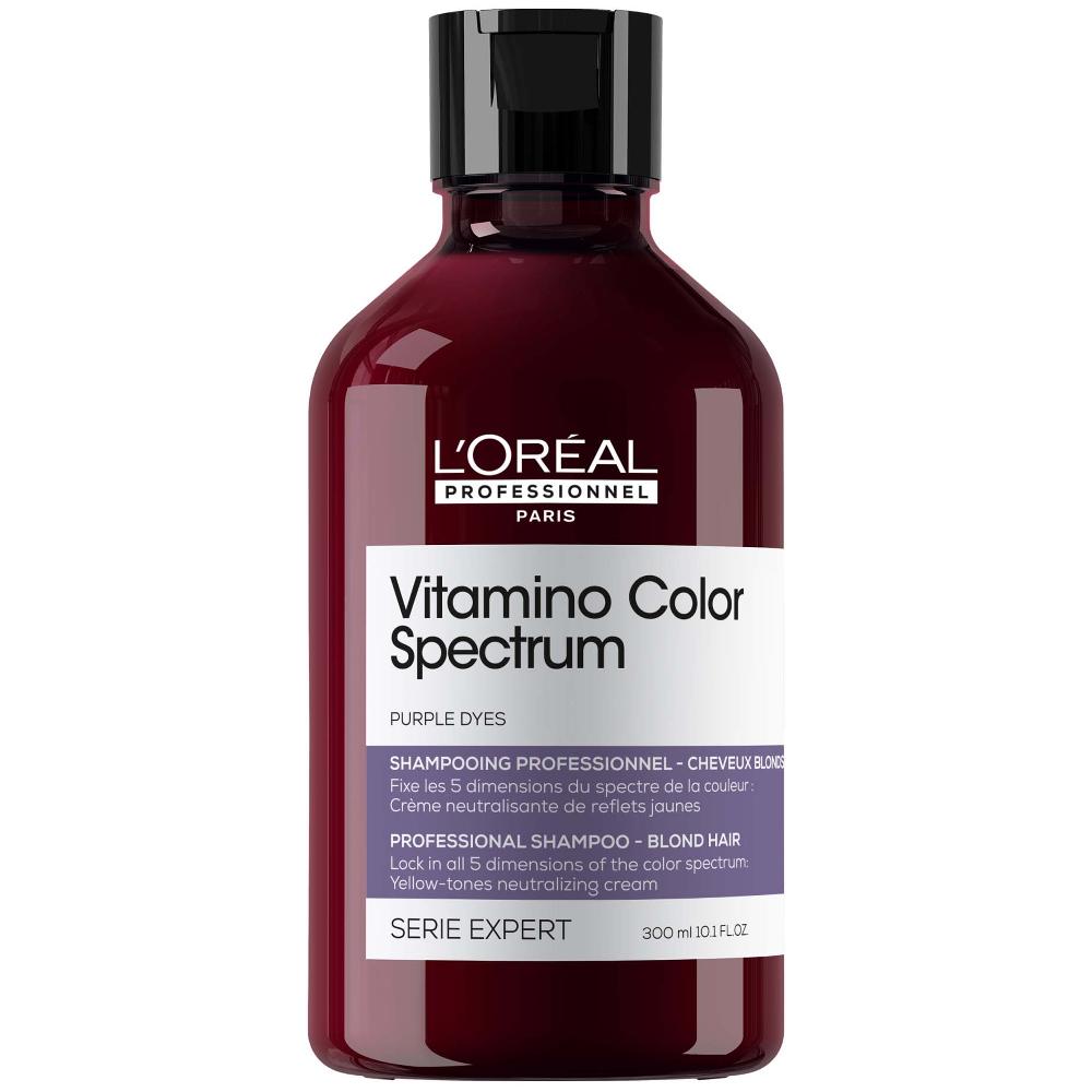 lookfantastic L'Oréal Professionnel Vitamino Color Spectrum Purple Tinted Shampoo For Blonde Coloured Hair 300ml