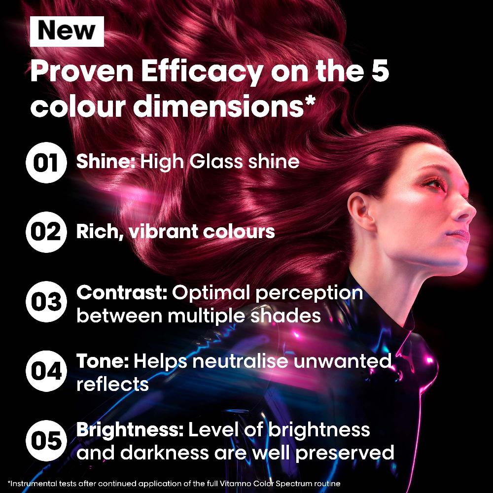 Lookfantastic L'Oréal Professionnel Vitamino Color Spectrum Shampoo 300ml And Rinse Off Hair Mask 250ml Bundle For Coloured Hair