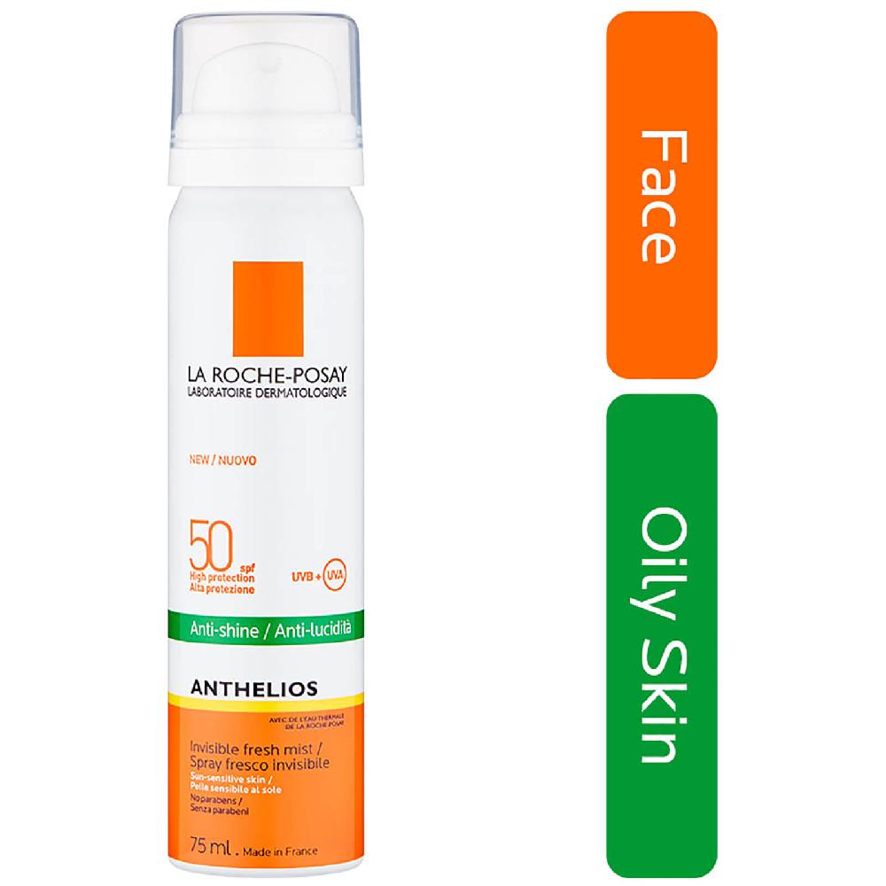 Lookfantastic La Roche-Posay Anthelios Anti-Shine Unsichtbarer Sonnenschutz LSF 50+ Gesisichtsspray 75 ml