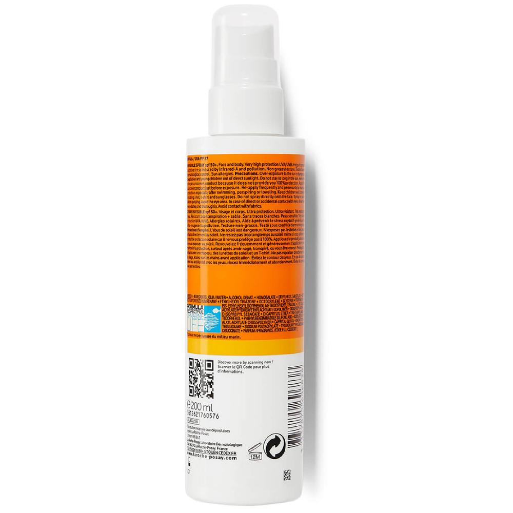 Lookfantastic La Roche-Posay Anthelios Invisible Spray SPF50+ 200ml