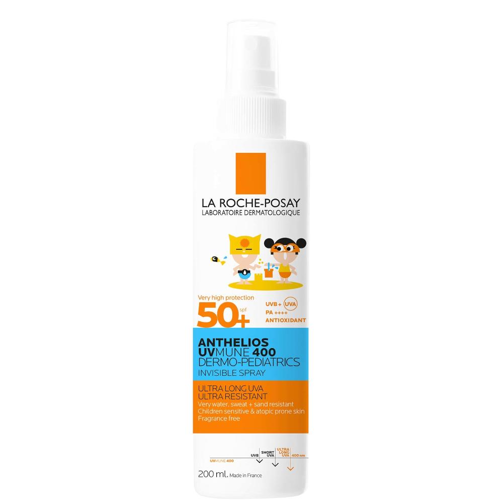lookfantastic La Roche-Posay Anthelios UVMune 400 Dermo-Pediatrics Unsichtbares Spray Kids LSF 50+ 200 ml