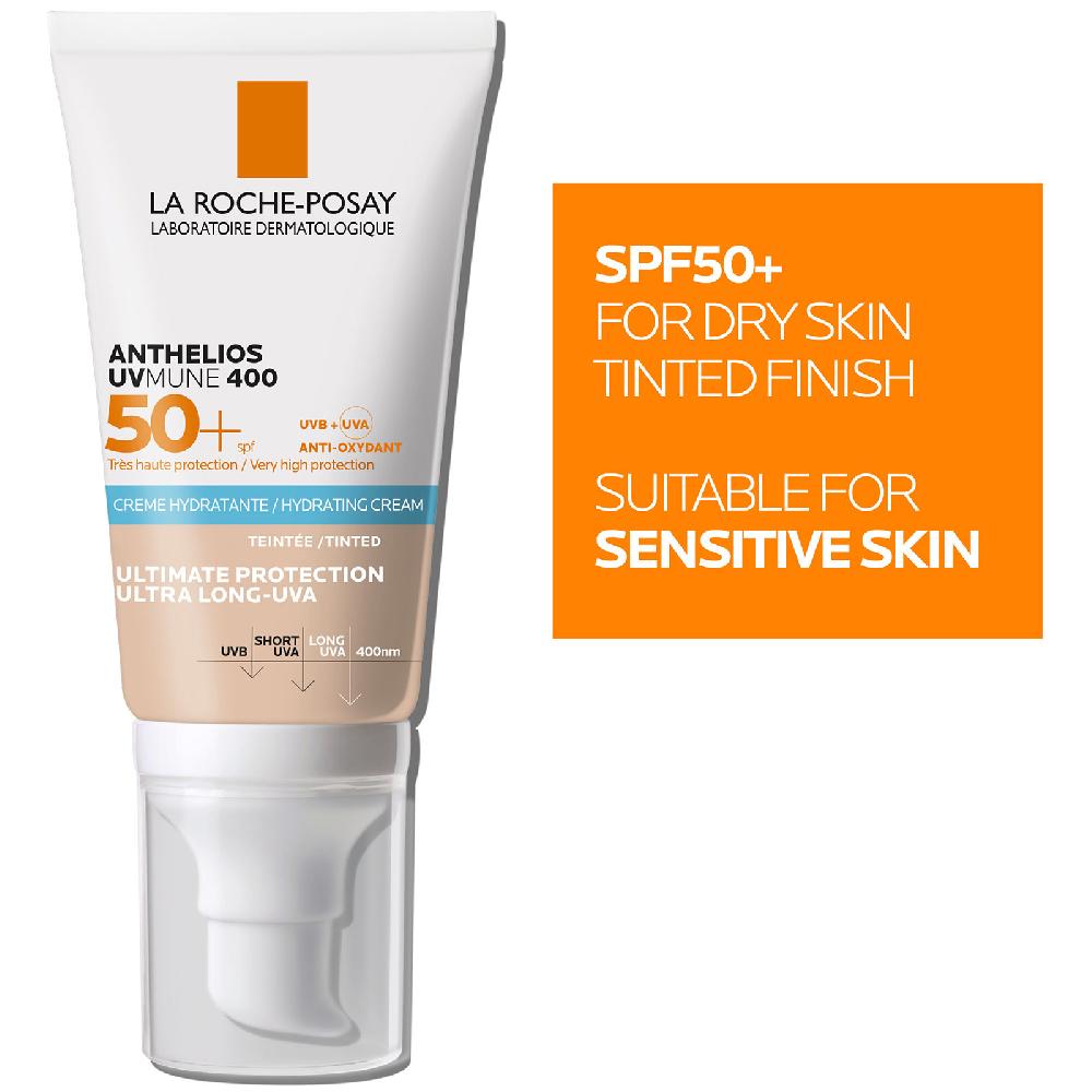Lookfantastic La Roche-Posay Anthelios UVMune 400 Hydrating Suncream Tinted SPF50 50ml