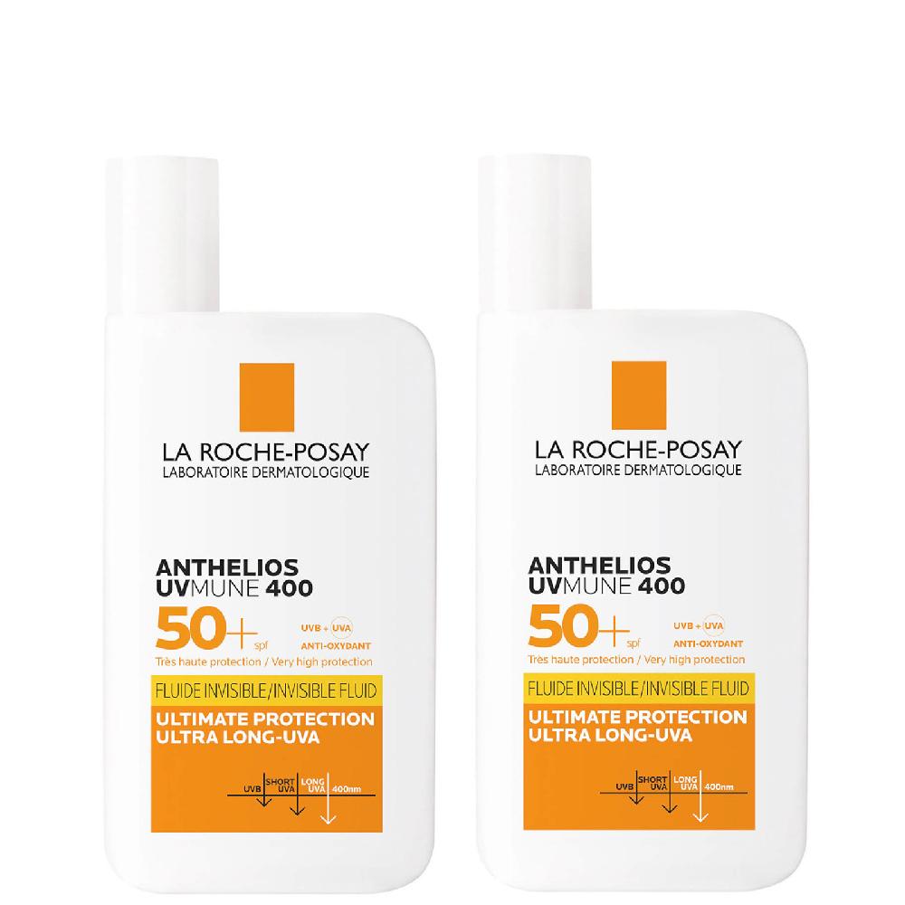 lookfantastic La Roche-Posay Anthelios UVMune 400 Invisible Fluid SPF50+ Sun Cream Duo