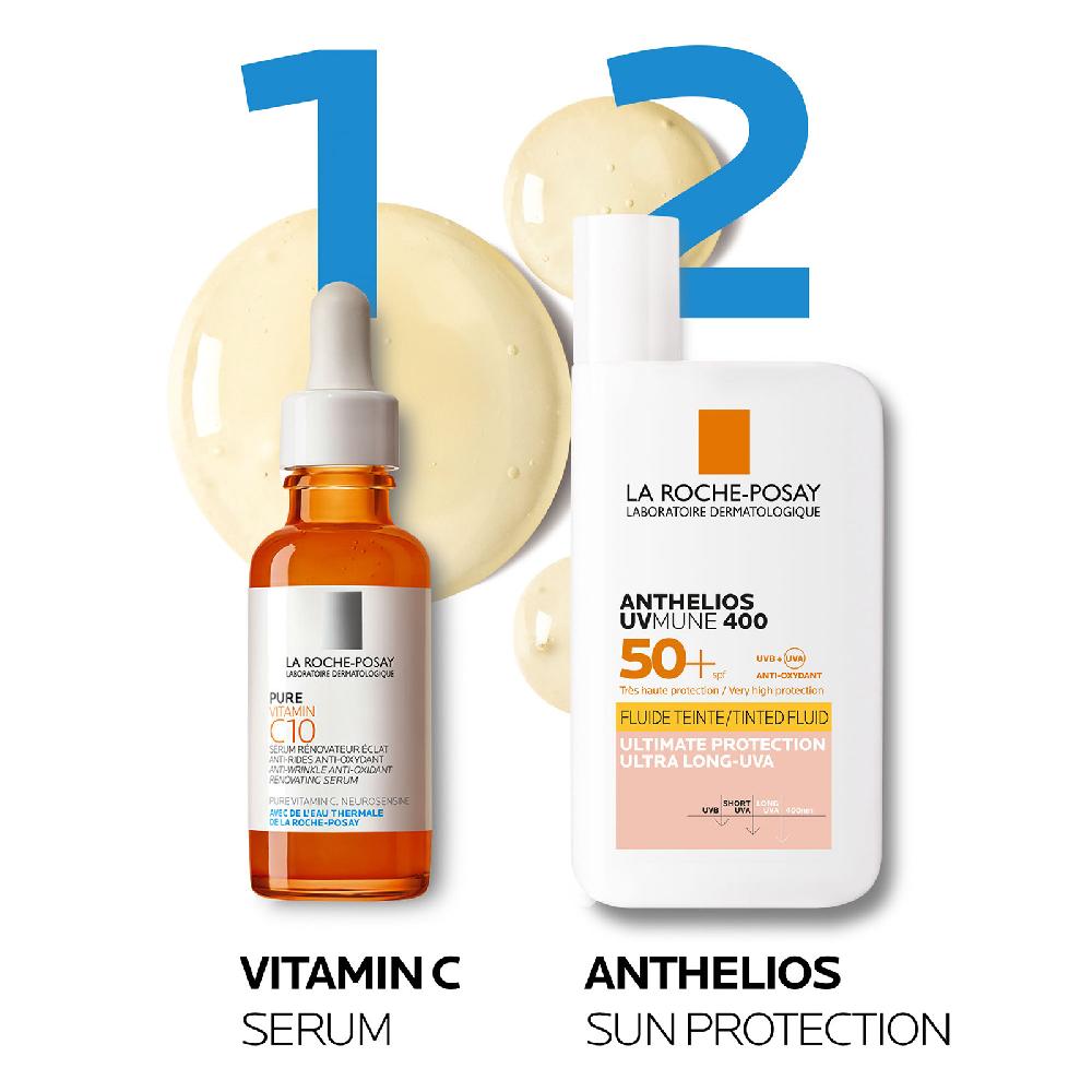 Lookfantastic La Roche-Posay Anthelios UVMune 400 Unsichtbares Fluid Getönt LSF 50+ 50 ml