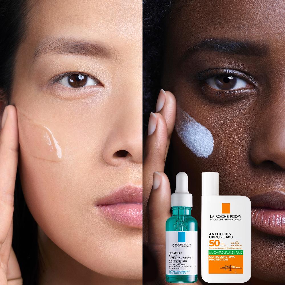 Lookfantastic La Roche-Posay Anti-Blemish And Anti-Age Kit: Effaclar Decongesting Multi-Active Serum + SPF50+