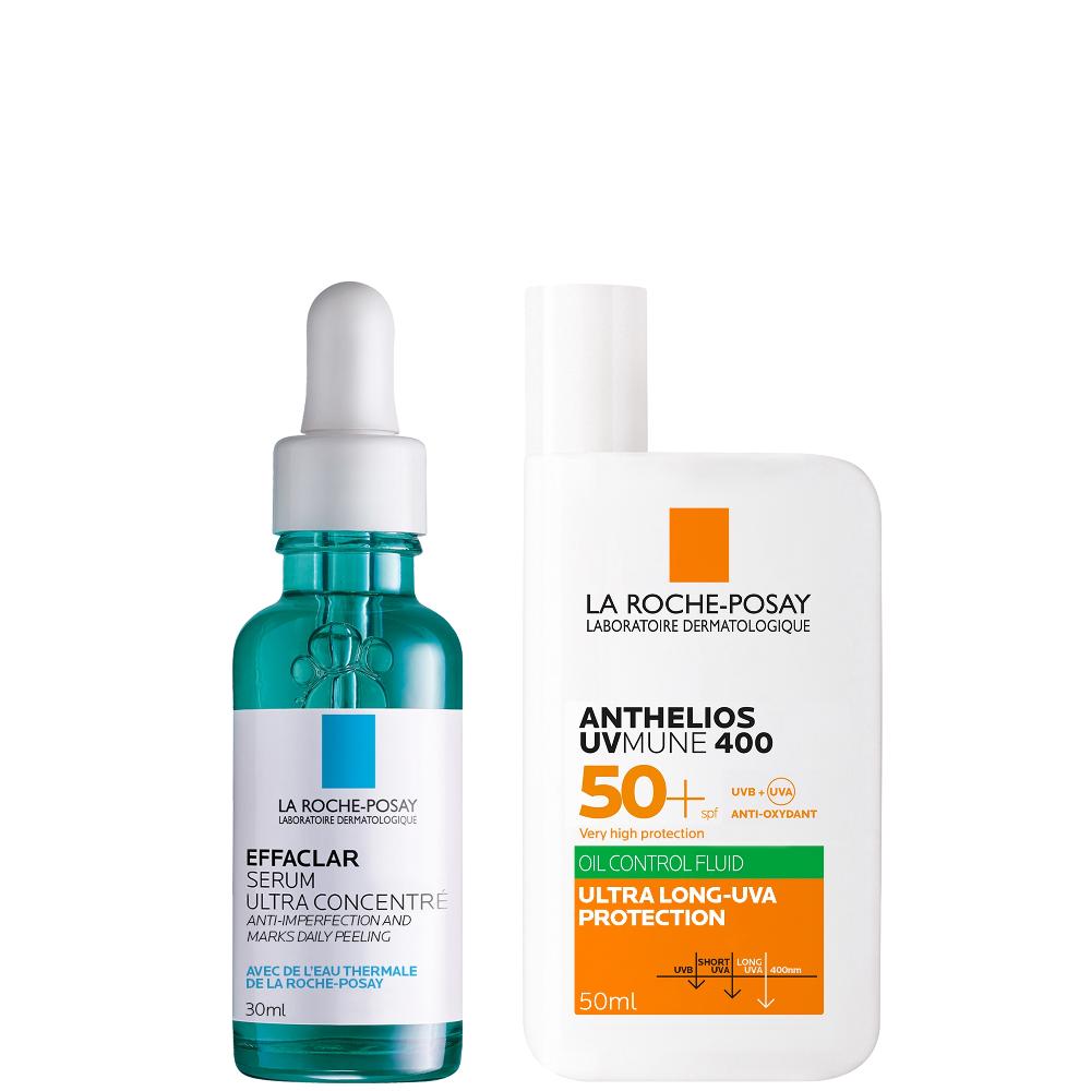 lookfantastic La Roche-Posay Anti-Blemish and Anti-Age Kit: Effaclar Decongesting Multi-Active Serum + SPF50+