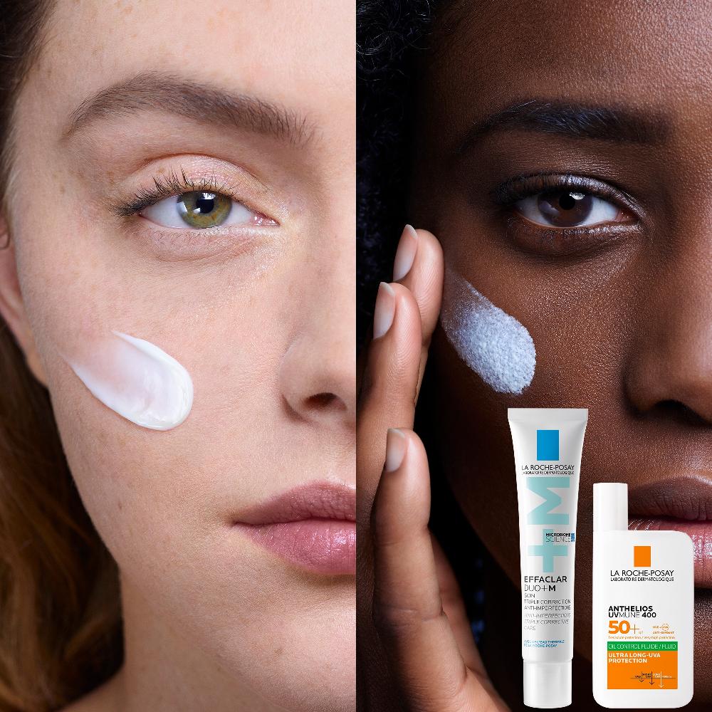 Lookfantastic La Roche-Posay Breakout-Fighting Daily Defense Set: Effaclar Duo+M Corrective Care And SPF50+