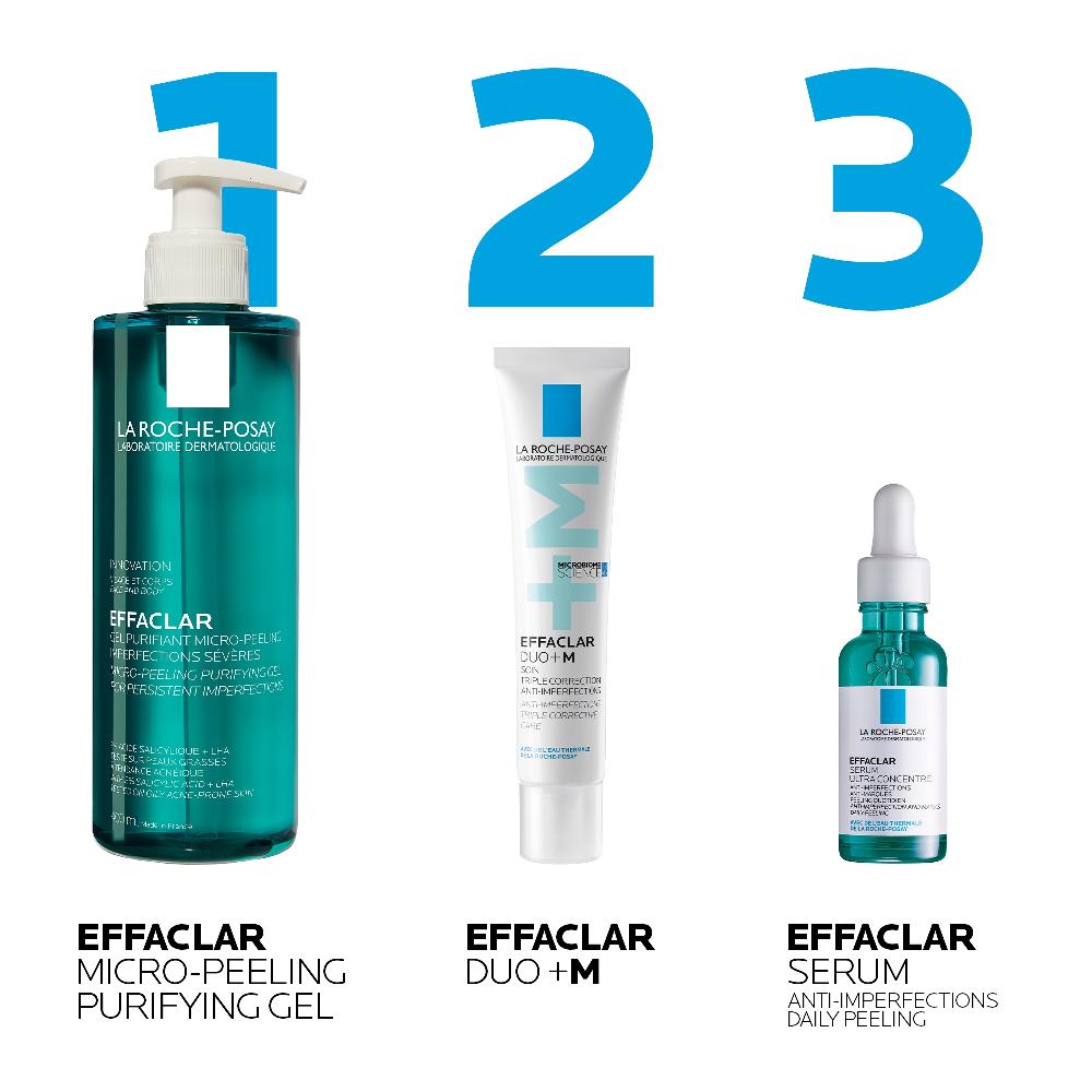 Lookfantastic La Roche-Posay Breakout-Fighting Duo- High Strength: Effaclar Micro-Peeling Cleanser And Anti-Blemish Triple-Acid Serum