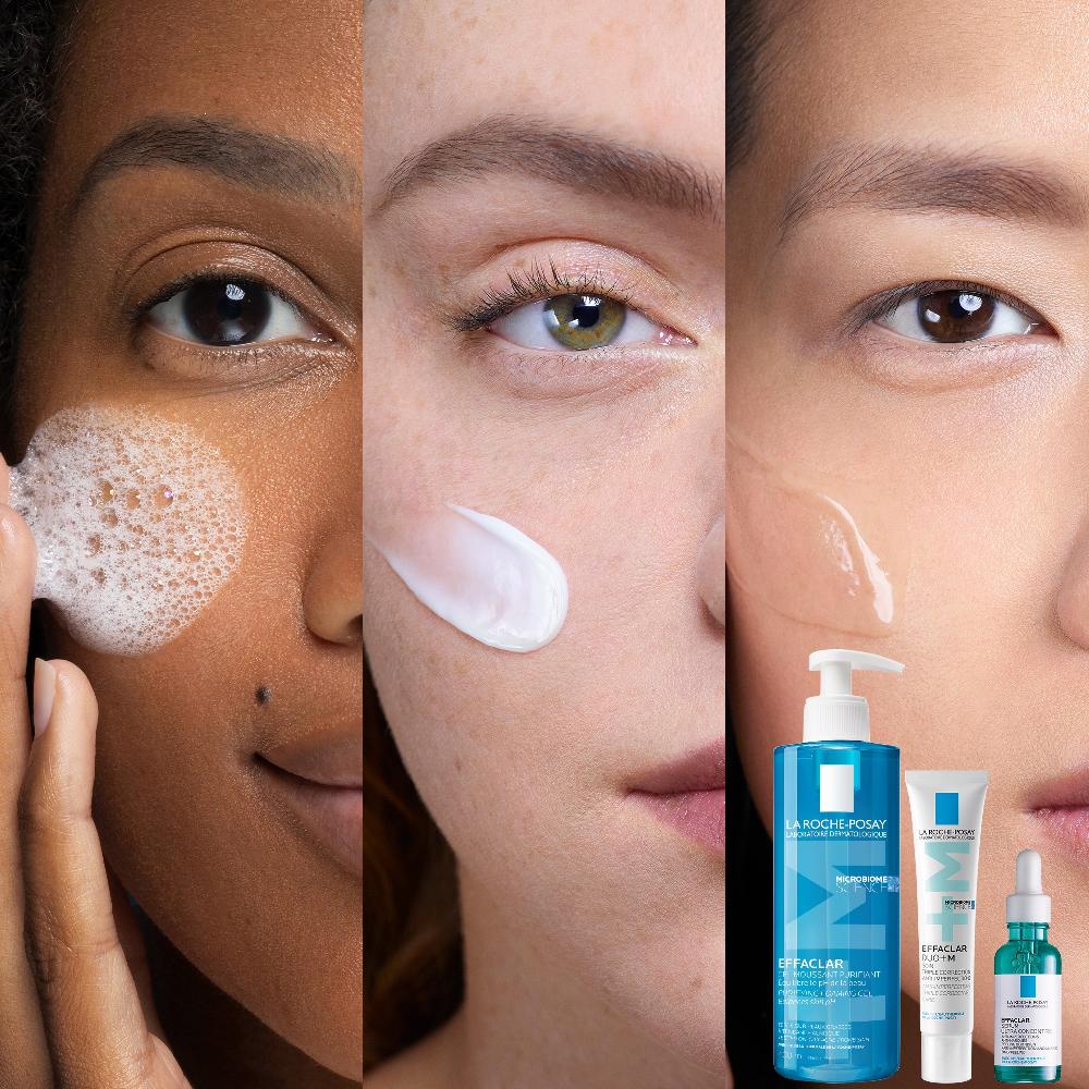 Lookfantastic La Roche-Posay Breakout-Fighting Set- High Strength: Effaclar Cleanser Serum And Corrective Care