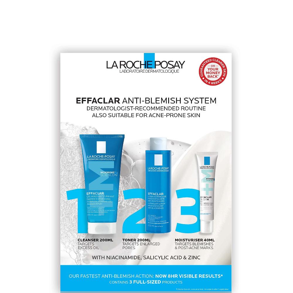 lookfantastic La Roche-Posay Effaclar 3-Step Anti Blemish System 440ml