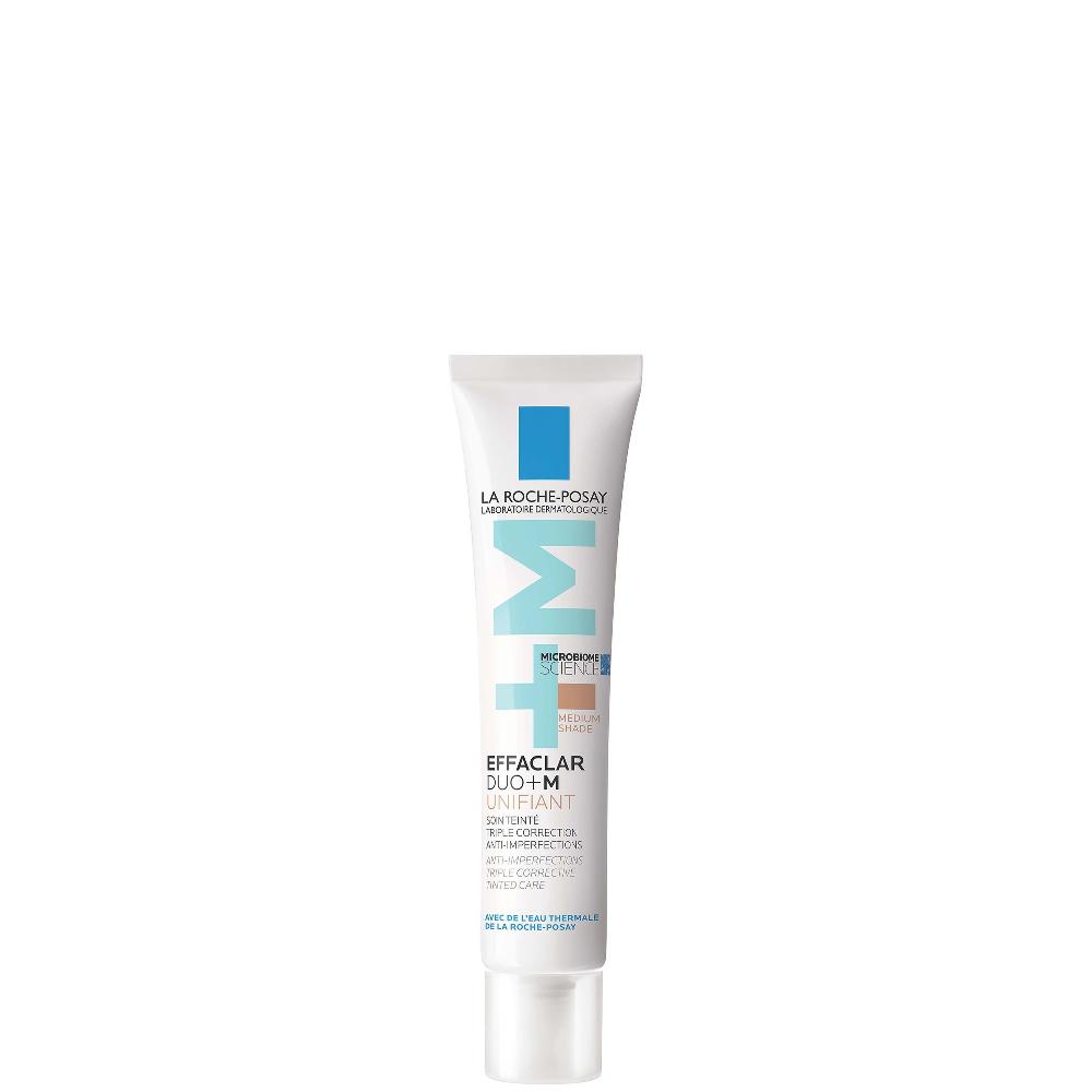 lookfantastic La Roche-Posay Effaclar Duo+M Unifiant Deep Anti-Imperfection Triple Corrective Tinted Care for Blemish-Prone Skin Medium 40ml