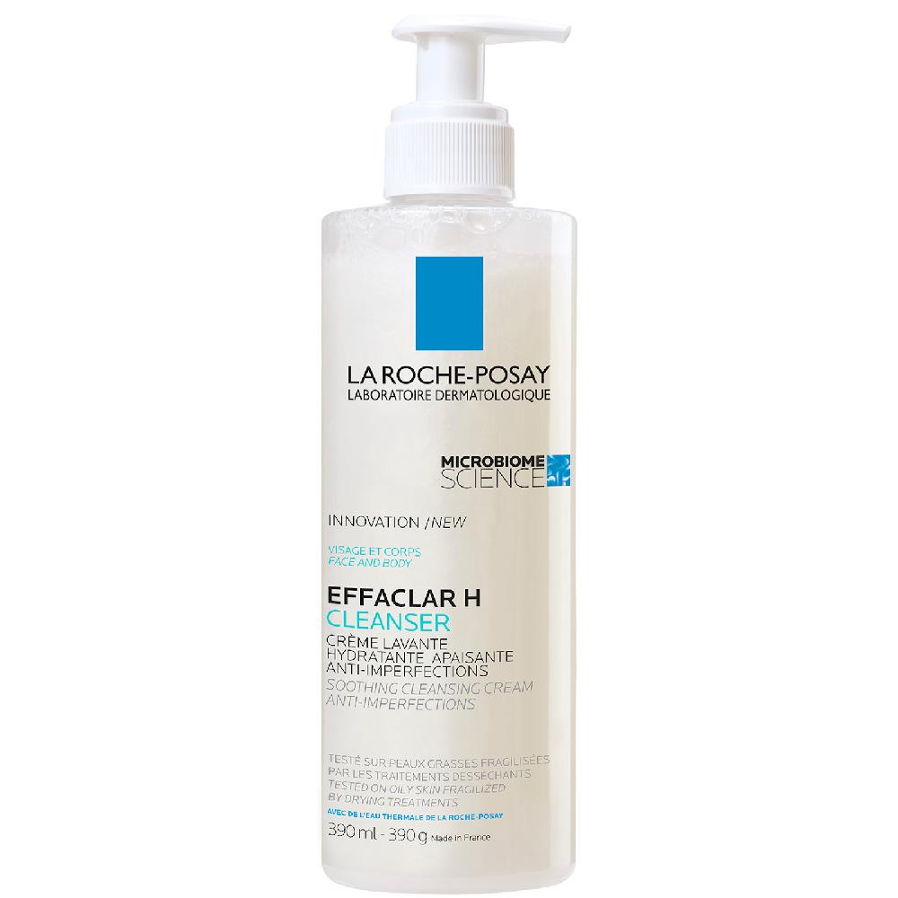lookfantastic La Roche-Posay Effaclar H Cleansing Cream for Sensitive Blemish-Prone Skin 390ml