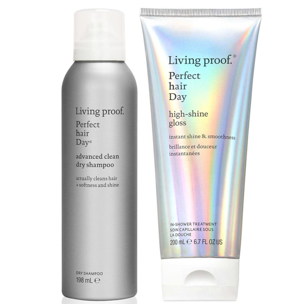 lookfantastic Living Proof Perfect Hair Day (PhD) Advanced Clean Dry Shampoo & High - Shine Gloss Duo