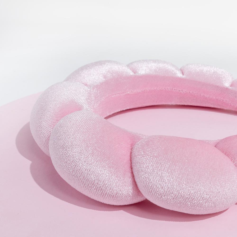 Lookfantastic Brushworks Rosa Wolken-Stirnband