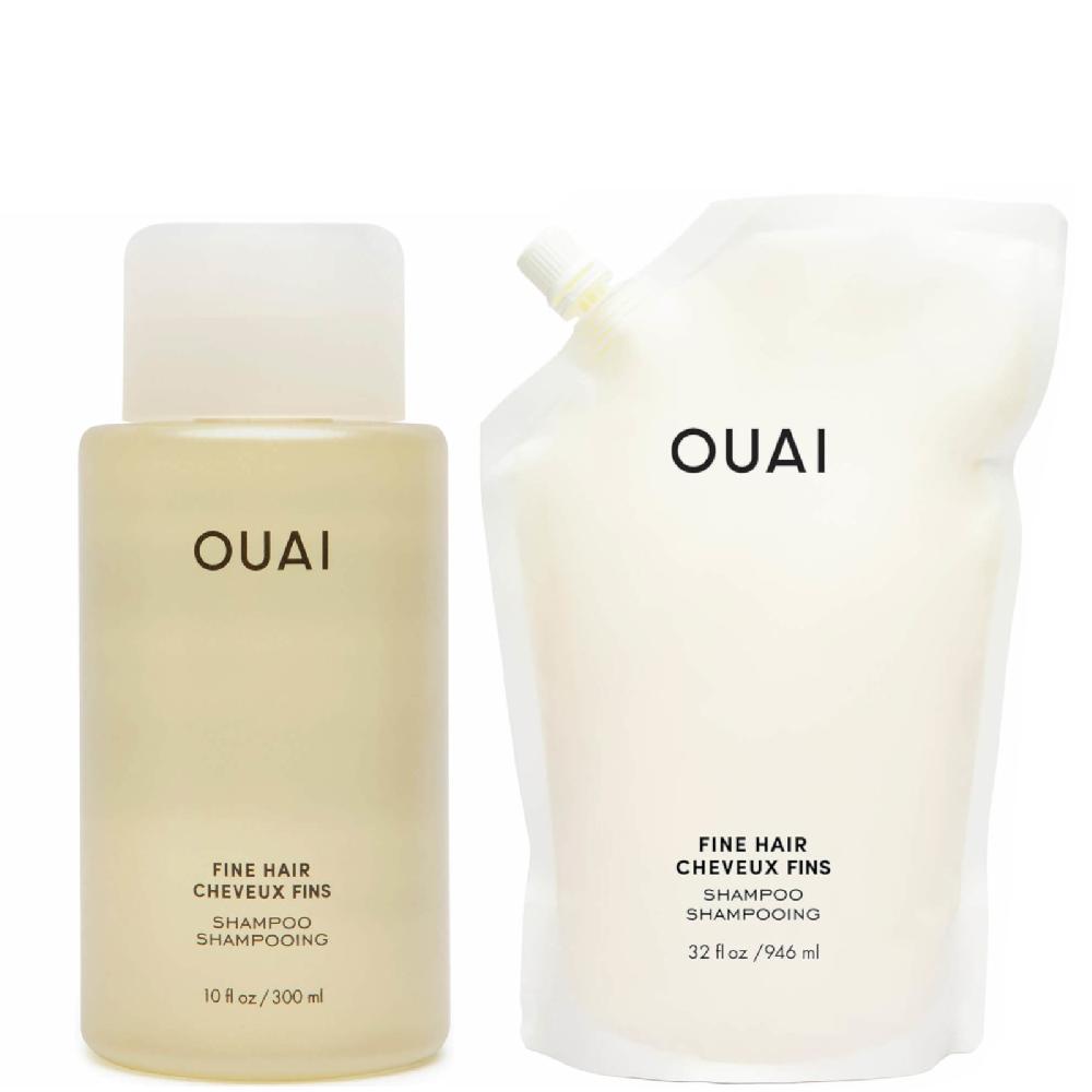 lookfantastic OUAI Fine Shampoo and Refill Bundle