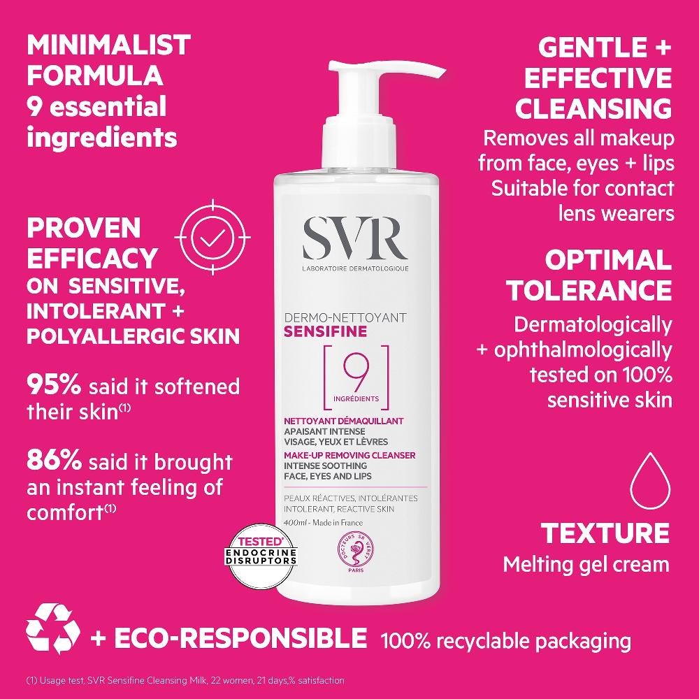 Lookfantastic SVR Sensifine Reinigungscreme - 400 Ml